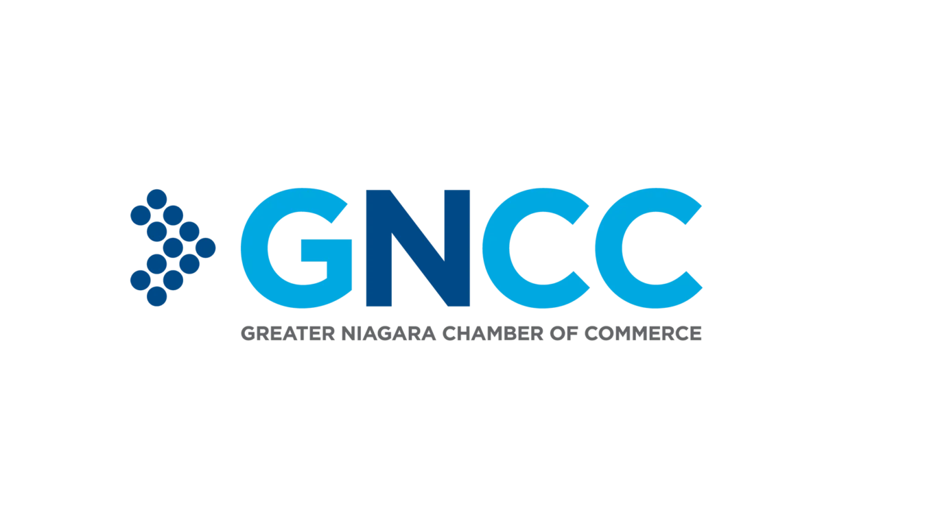 gncc-hero-smaller-centred-1370x770.png Greater Niagara Chamber of Commerce logo in two shades of blue.